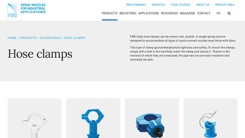 Hose clamps for quick