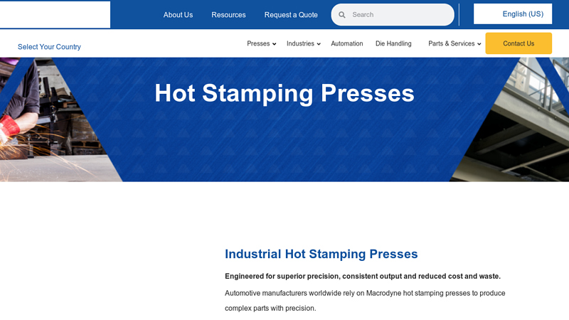 Hot Stamping Presses
