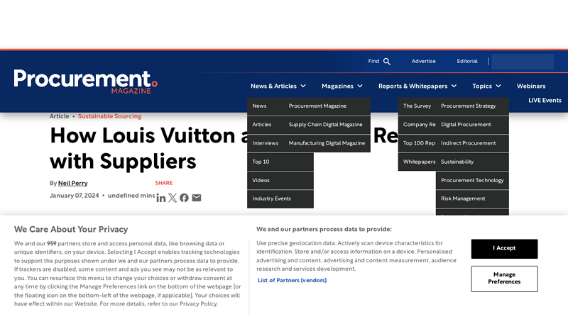 How Louis Vuitton are Sourcing Responsibly with Suppliers