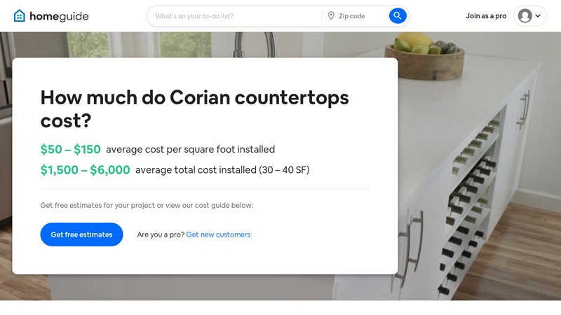 How Much Do Corian Countertops Cost? (2026 Prices)
