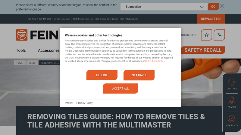 How To Remove Tiles & Tile Adhesive With the Multimaster
