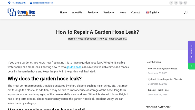 How to Repair A Garden Hose Leak?