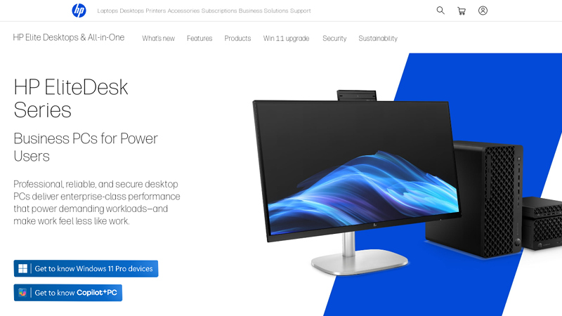 HP Elite Desktops and AiO Series