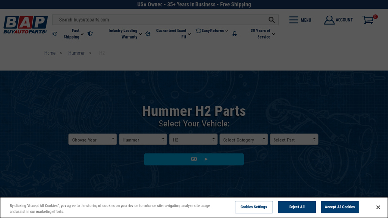 Hummer H2 parts