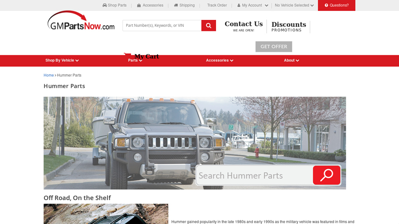 Hummer Parts Catalog - Wholesale prices