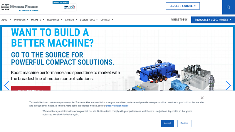 HydraForce: Your Source for Compact Hydraulics