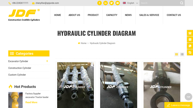 Hydraulic Cylinder Diagram