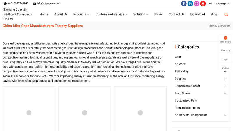 idler gear Suppliers and Factory