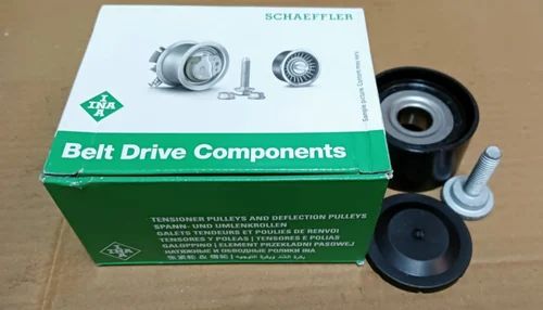 INA tensioner and deflection pulleys