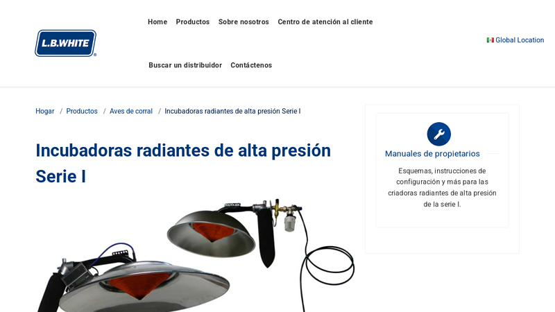 Incubadoras radiantes de alta presión Serie I
