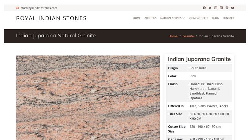 Indian Juparana Granite, Landscape, Manufacturer, Exporter