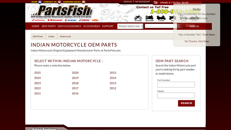 Indian Motorcycle OEM Parts