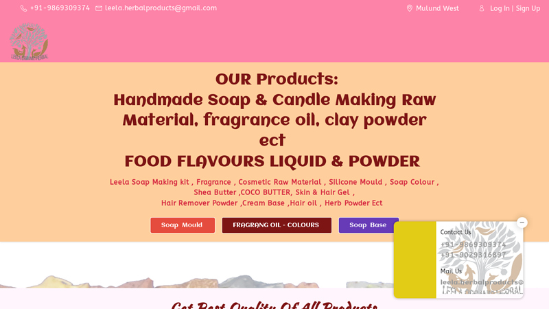 INDIA'S No 1 Handmade Soap Making Raw Material Supplier ...