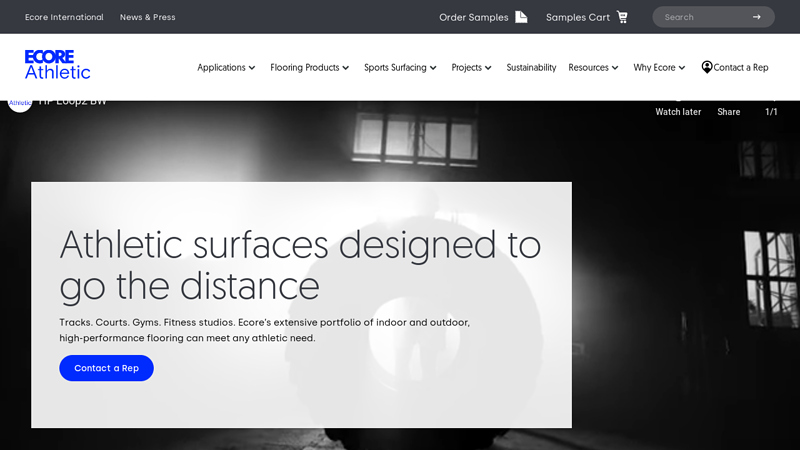 Indoor & Outdoor Athletic Performance Surfaces