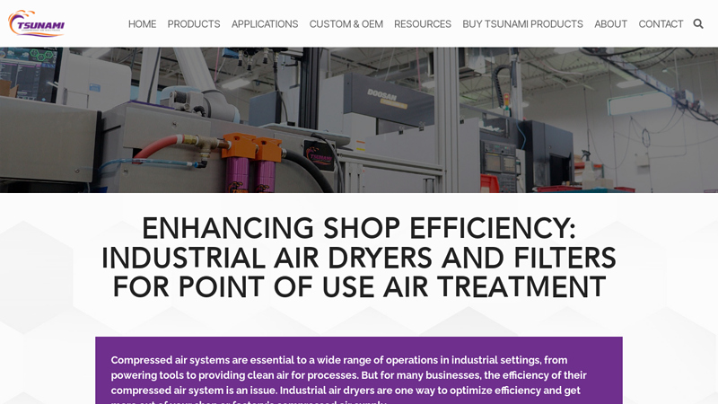 Industrial Air Dryers & Filters for Manufacturing
