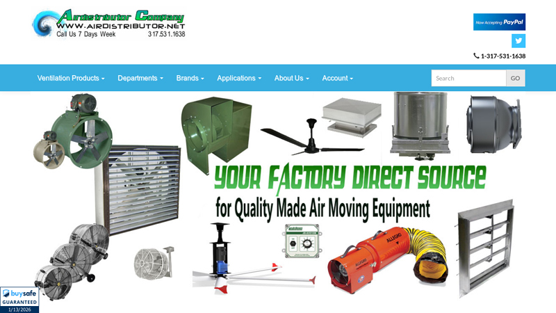 Industrial Ceiling Fans, Ventilation and Specialty Cooling Equipment.