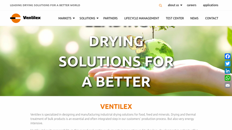 Industrial drying solutions