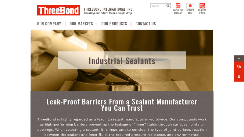 Industrial Sealant Manufacturer, Supplier