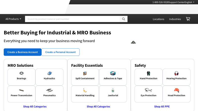 Industrial Supplies, Bearings, Mechanical Power Transmission ...