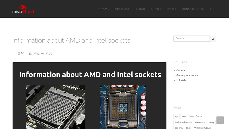 Information about AMD and Intel sockets