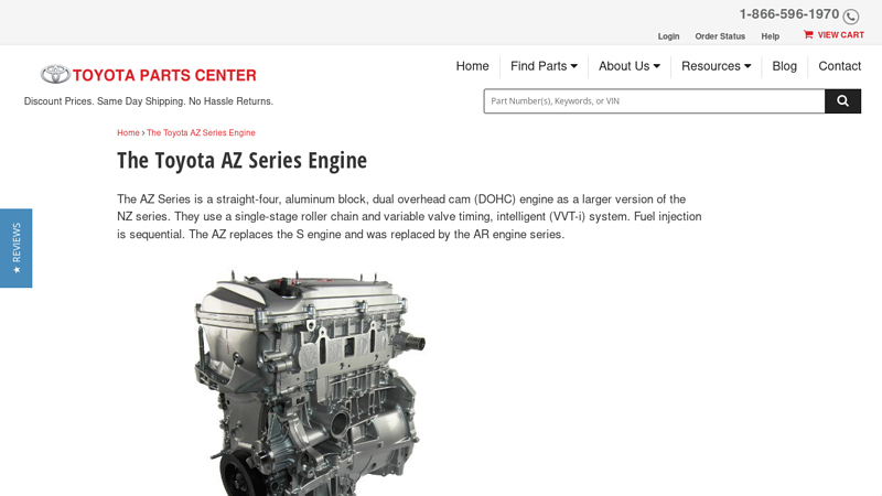 Information About The Toyota AZ Series Engine