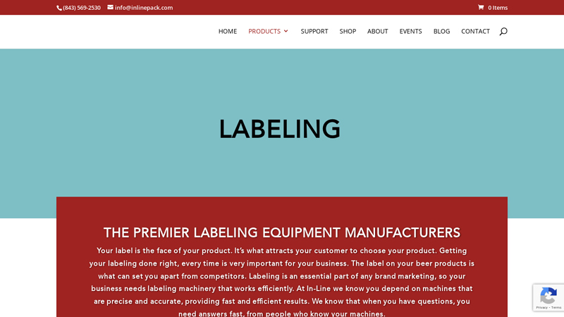 Inline Labeling Equipment for Bottles, Cans