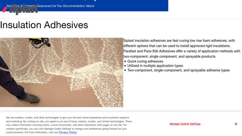 Insulation Adhesives