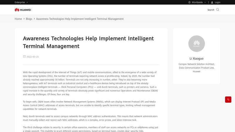 Intelligent Terminal Management