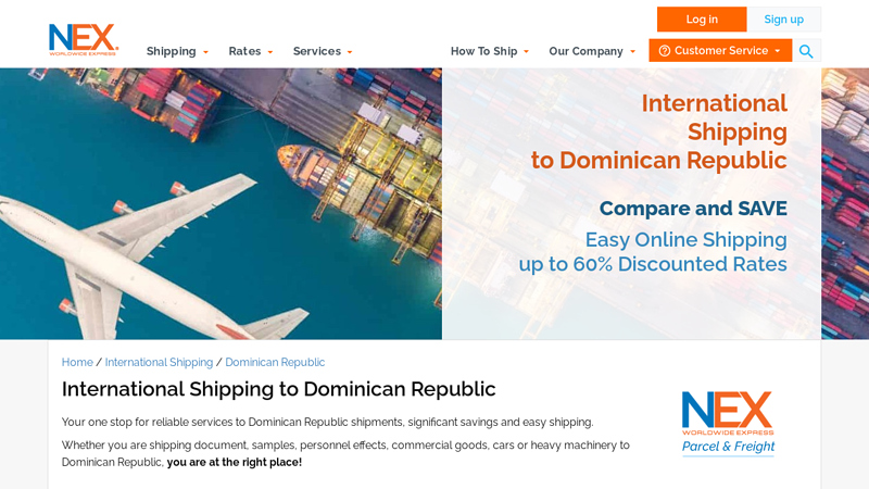 International Shipping Services to Dominican Republic
