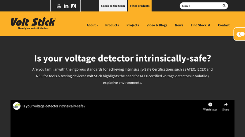 Is your voltage detector intrinsically