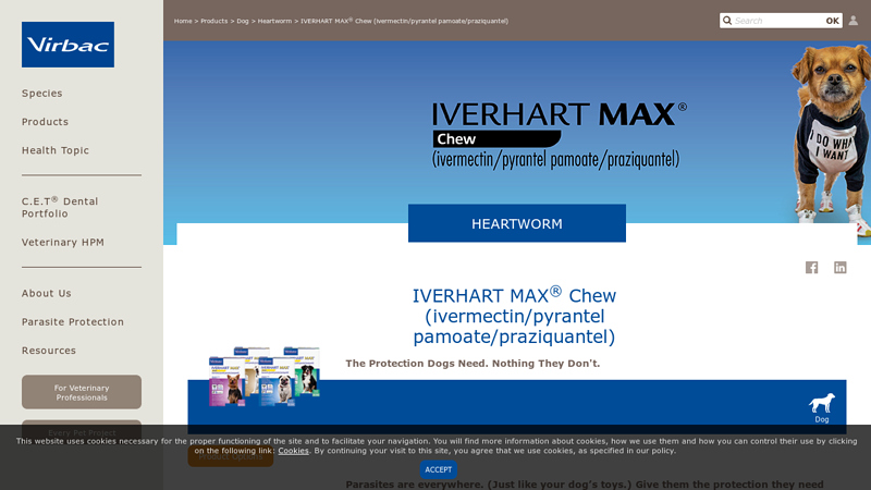 IVERHART MAX® Chew (ivermectin/pyrantel pamoate/praziquantel)