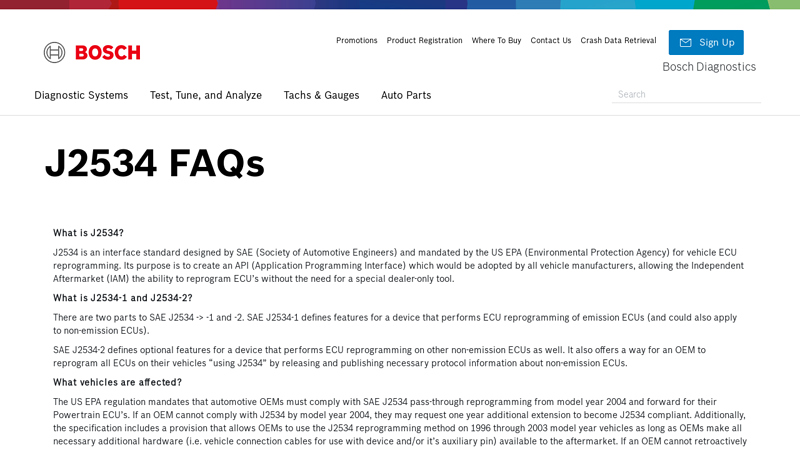J2534 FAQs
