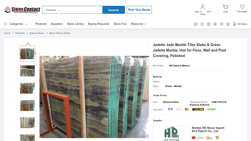 Jadeite Jade Marble Tiles Slabs & Green ...
