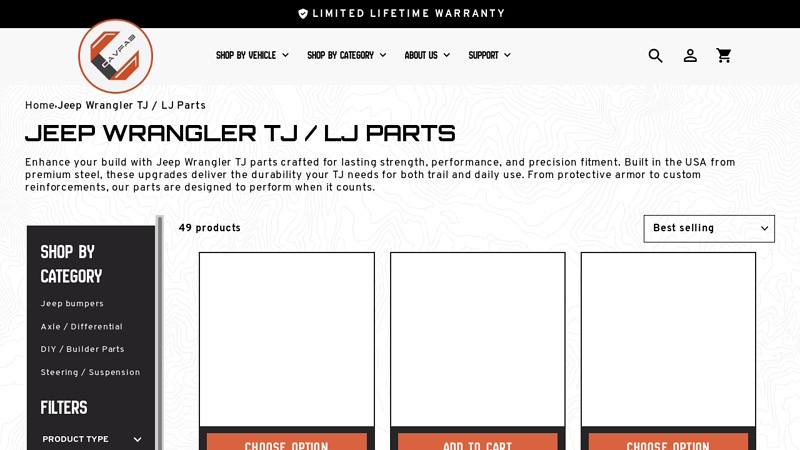 Jeep Wrangler TJ / LJ parts