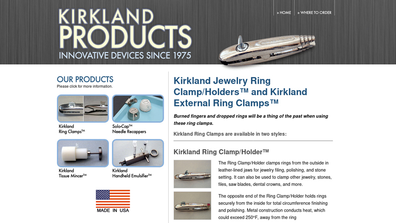 Jewelry Ring Clamp Holder