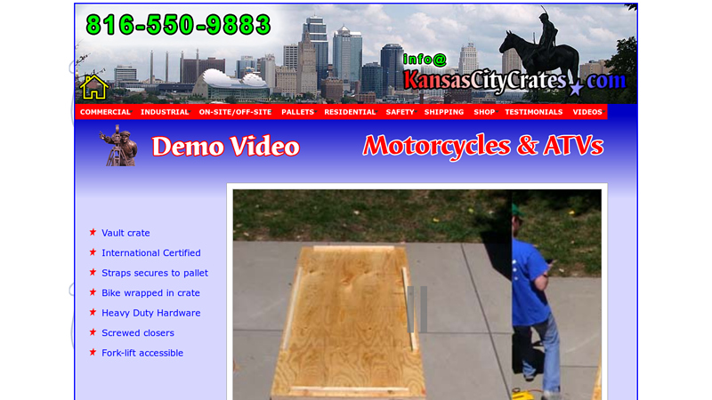 Kansas City Crates Motorcycle & ATV Wood Shipping Crates
