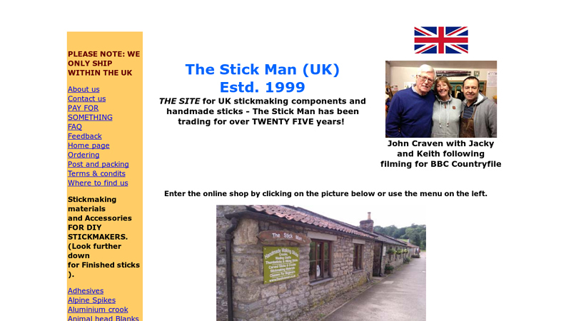 Keith Pickering maker of hand carved walking sticks in wood