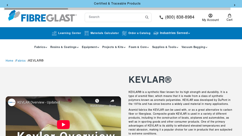 KEVLAR® Fabric for Composites