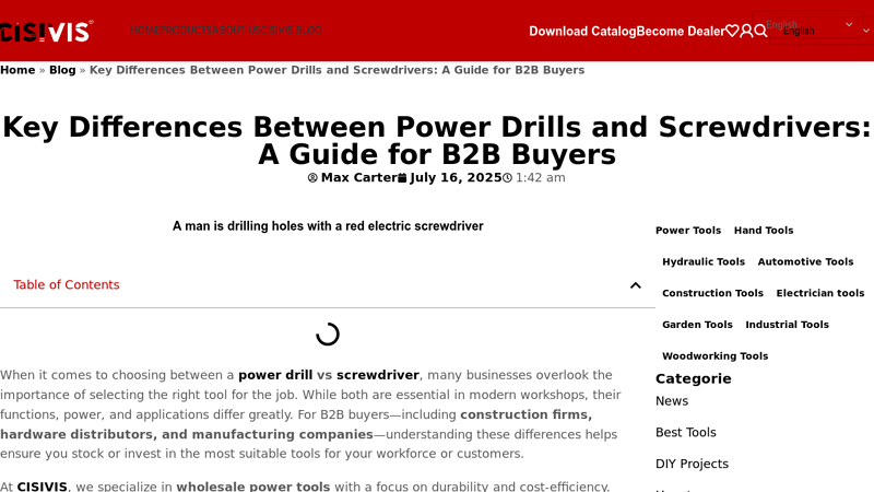 Key Differences Between Power Drills and Screwdrivers