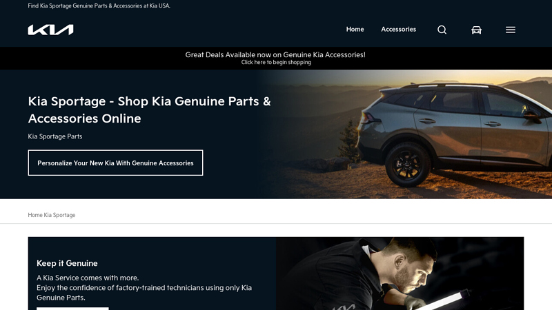 Kia Sportage Genuine Parts & Accessories