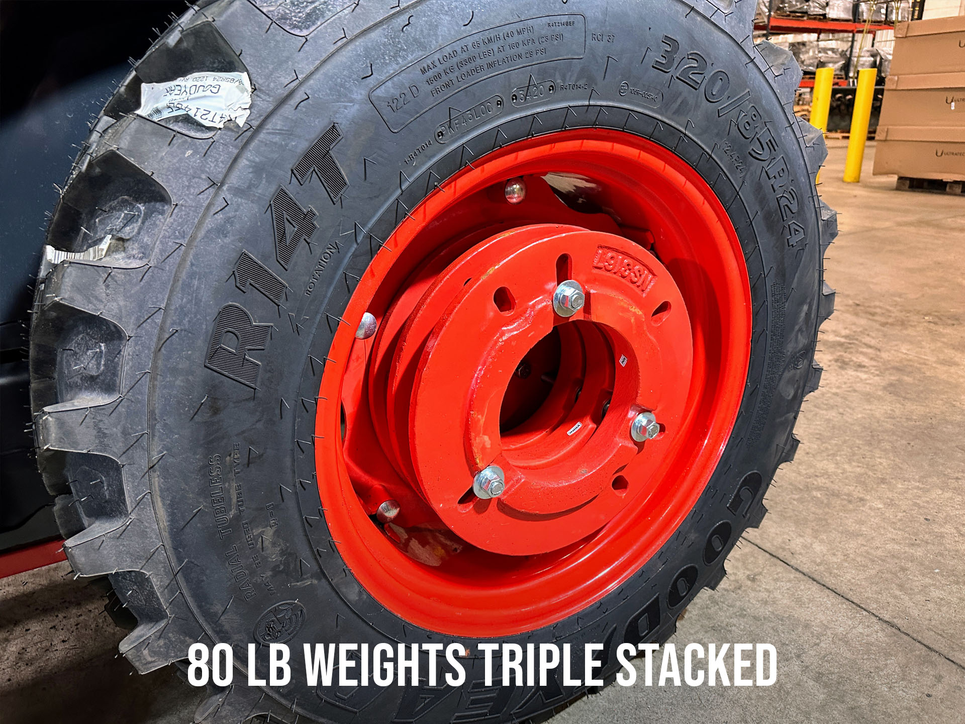 Kubota Style Wheel Weights