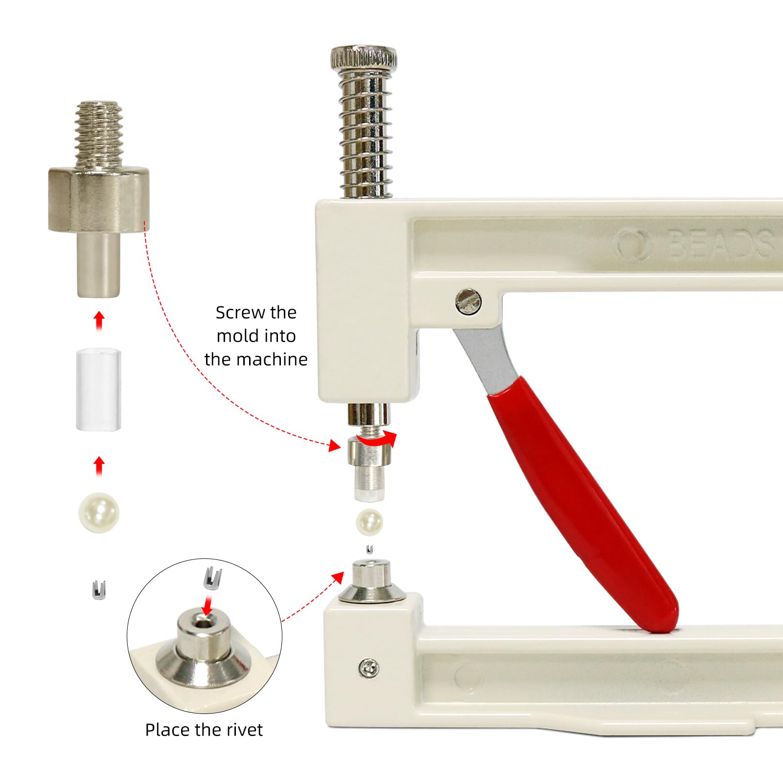L Press Troyune Pearl Setting Machine, Hand Press Tools With ...