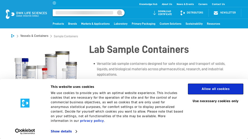 Lab Sample Containers