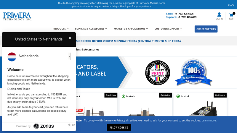 Labeling Machines & Label Applicators
