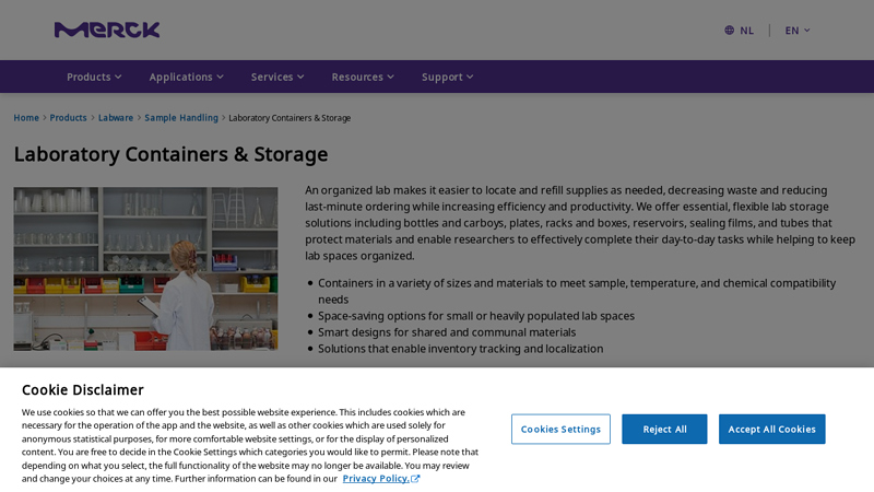 Laboratory Containers & Storage