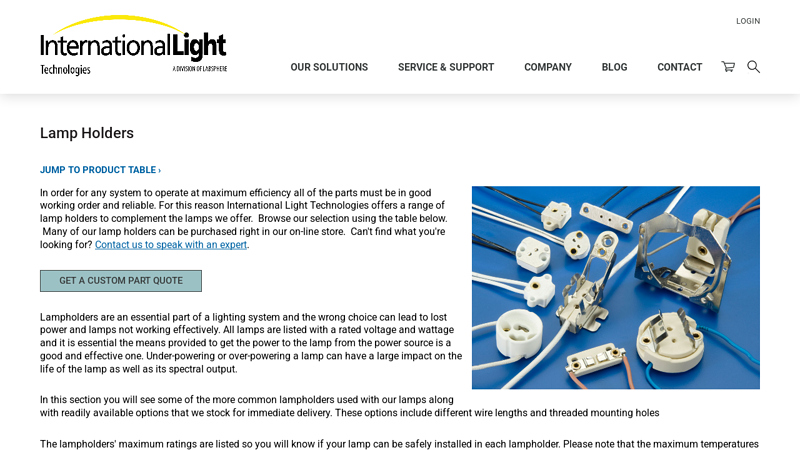 Lamp Holders, Lamp Sockets, Lamp Parts