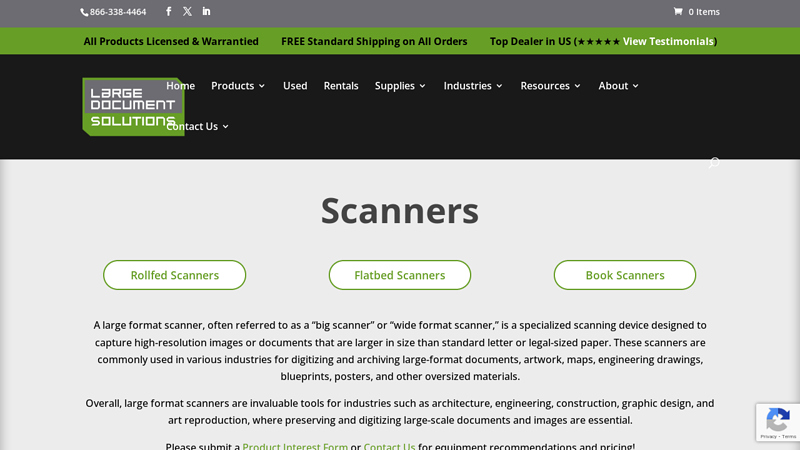 Large Format Scanners