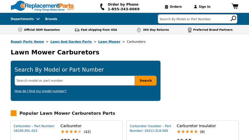 Lawn Mower Carburetors