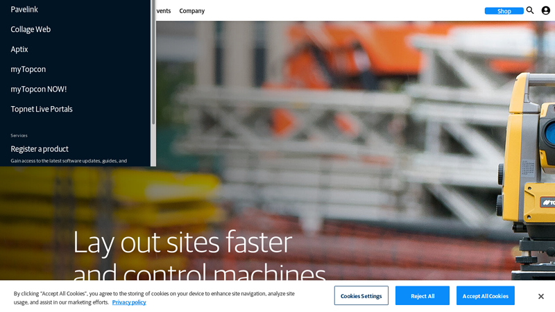 Lay out sites faster and control machines with robotic total stations