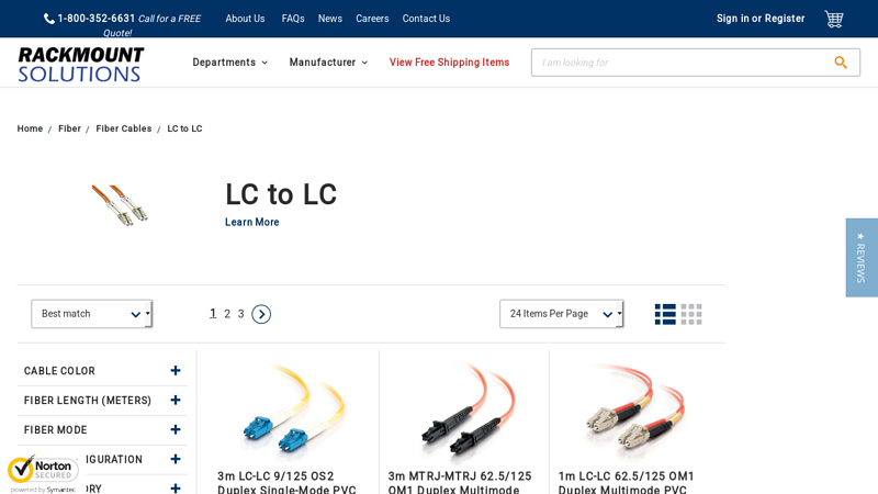 LC to LC Fiber Cable